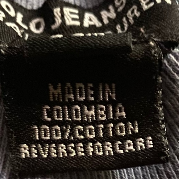 Vintage Polo Jeans Co RL‎ Infant Sz S (3-6m) Blue Cotton Jersey Shortall - Picture 5 of 11